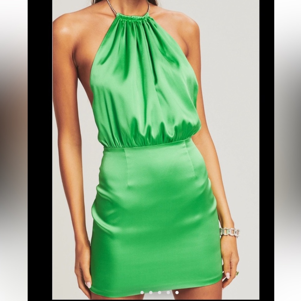 Retrofete Green Mini Dress